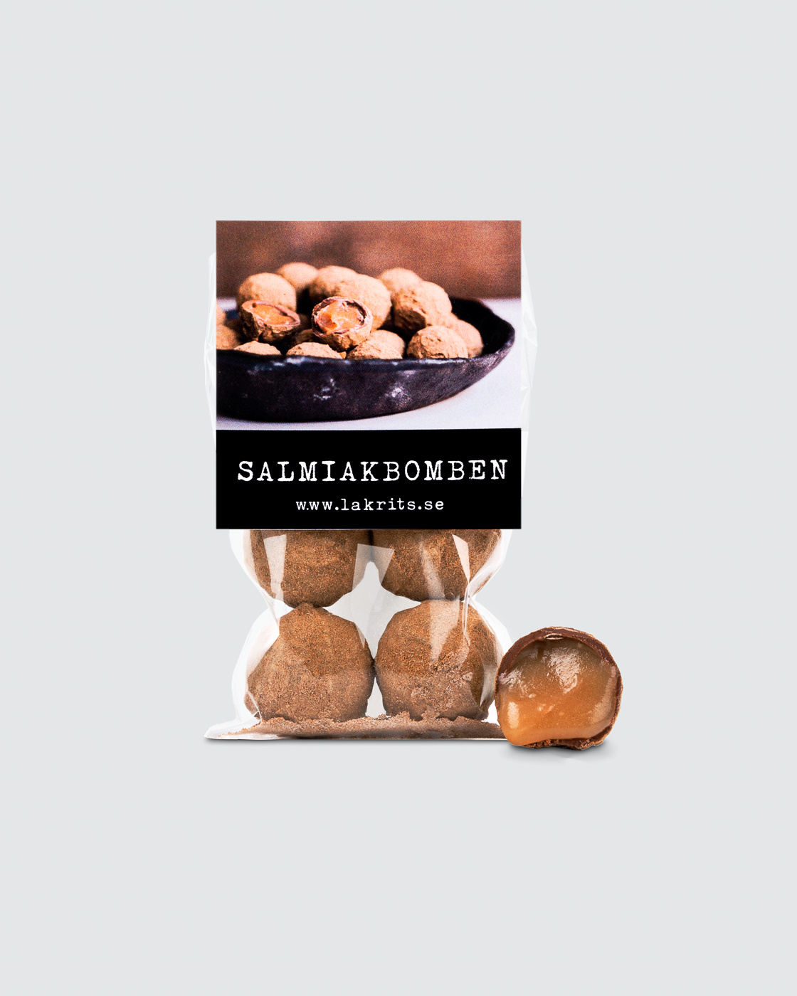 Salmiakbomben 4-pack i gruppen Lakrits med choklad hos Haupt Lakrits AB (100170074)