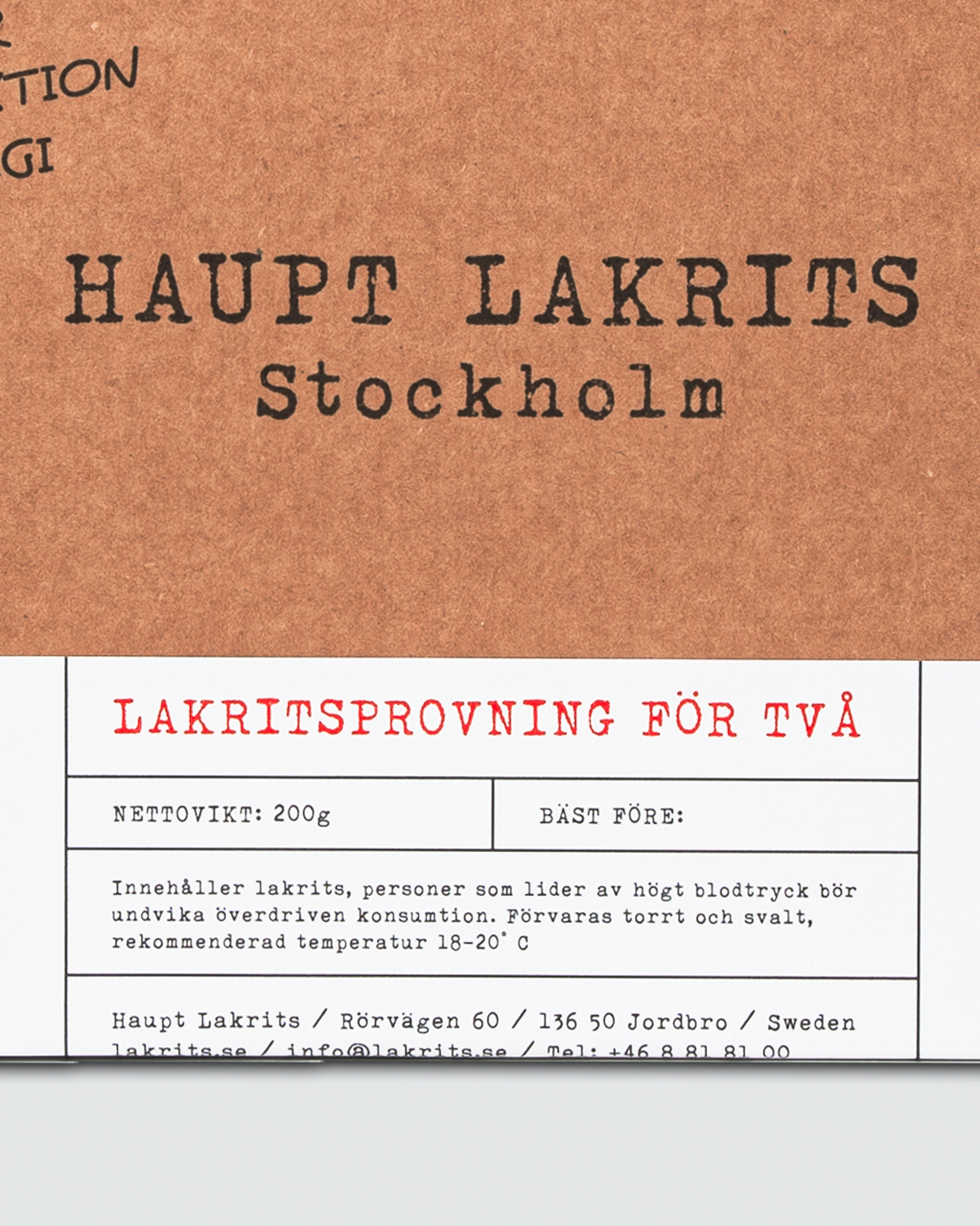 Lakritsprovning för två i gruppen Saltlakrits hos Haupt Lakrits AB (100170052)
