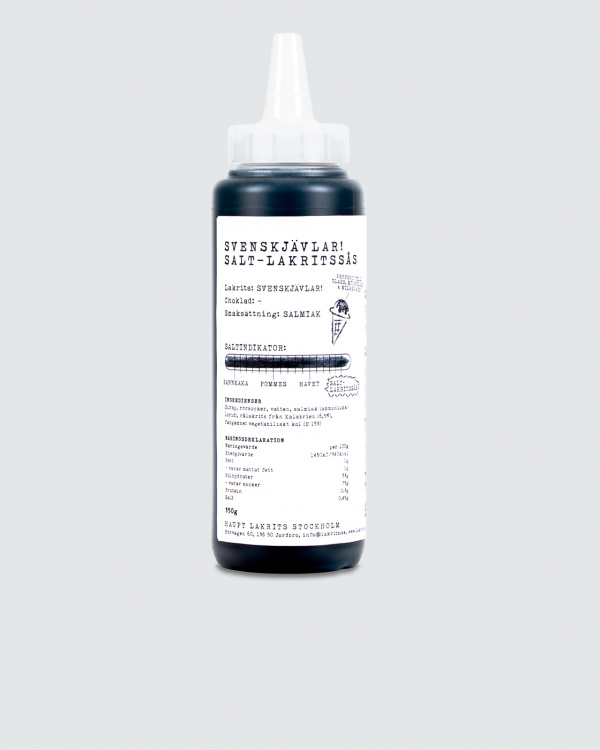 Svenskjävlar! Salt-lakritssås i gruppen Saltlakrits hos Haupt Lakrits AB (100170190)